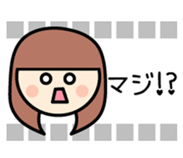 Colorful women of someone's fan sticker #7328717