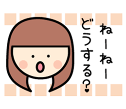 Colorful women of someone's fan sticker #7328730