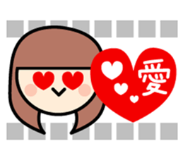 Colorful women of someone's fan sticker #7328741