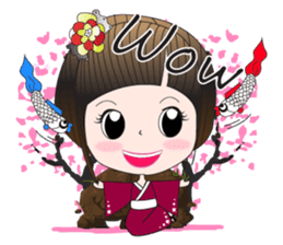 Japanese girl but heart Thailand. sticker #7329424