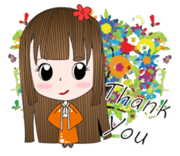 Japanese girl but heart Thailand. sticker #7329427