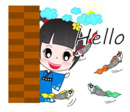 Japanese girl but heart Thailand. sticker #7329429