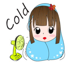 Japanese girl but heart Thailand. sticker #7329432