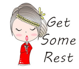 Japanese girl but heart Thailand. sticker #7329433