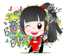 Japanese girl but heart Thailand. sticker #7329434