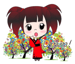 Japanese girl but heart Thailand. sticker #7329440