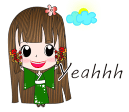 Japanese girl but heart Thailand. sticker #7329442