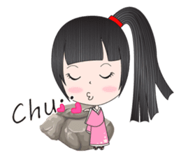 Japanese girl but heart Thailand. sticker #7329443