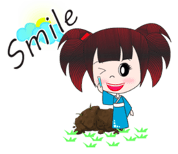 Japanese girl but heart Thailand. sticker #7329449