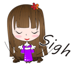 Japanese girl but heart Thailand. sticker #7329451