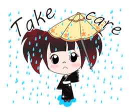 Japanese girl but heart Thailand. sticker #7329455