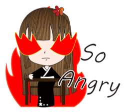 Japanese girl but heart Thailand. sticker #7329456