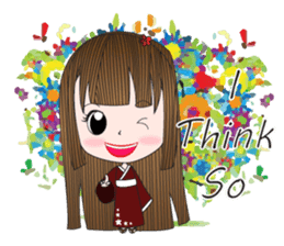 Japanese girl but heart Thailand. sticker #7329457