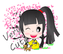 Japanese girl but heart Thailand. sticker #7329461