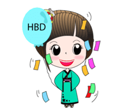 Japanese girl but heart Thailand. sticker #7329462