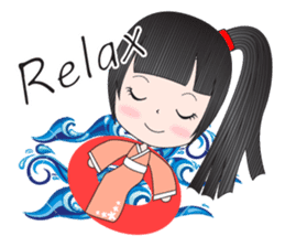 Japanese girl but heart Thailand. sticker #7329463