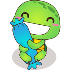 Pura, the funny turtle, version 7 ! sticker #7330708