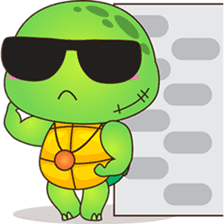 Pura, the funny turtle, version 7 ! sticker #7330709