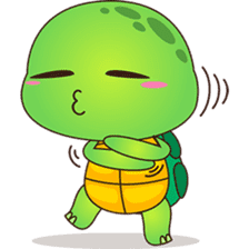 Pura, the funny turtle, version 7 ! sticker #7330712