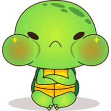 Pura, the funny turtle, version 7 ! sticker #7330713
