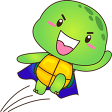 Pura, the funny turtle, version 7 ! sticker #7330718