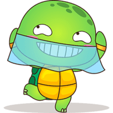 Pura, the funny turtle, version 7 ! sticker #7330719
