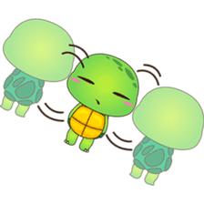 Pura, the funny turtle, version 7 ! sticker #7330721