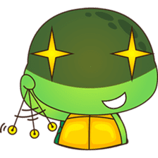 Pura, the funny turtle, version 7 ! sticker #7330735