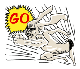 Funny cute rabbit sticker #7331240