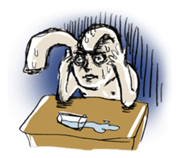 Funny cute rabbit sticker #7331247