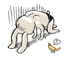 Funny cute rabbit sticker #7331249