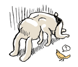 Funny cute rabbit sticker #7331249