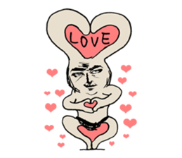 Funny cute rabbit sticker #7331253