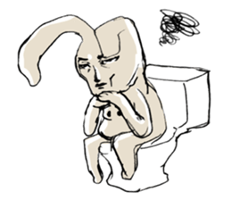 Funny cute rabbit sticker #7331256