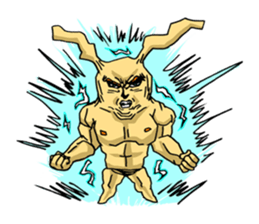 Funny cute rabbit sticker #7331265