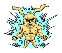 Funny cute rabbit sticker #7331265