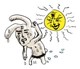 Funny cute rabbit sticker #7331271