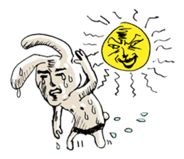 Funny cute rabbit sticker #7331271