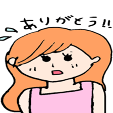 very cute girl  japanese sticker #7332206