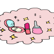 very cute girl  japanese sticker #7332210