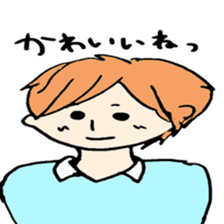 very cute girl  japanese sticker #7332215