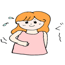 very cute girl  japanese sticker #7332222