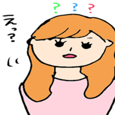 very cute girl  japanese sticker #7332225