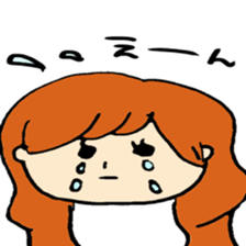 very cute girl  japanese sticker #7332228