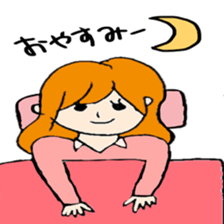 very cute girl  japanese sticker #7332232