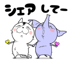 Cooperation of animals.Second act. sticker #7332781