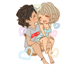 Girls Couple in Love 2 sticker #7333164