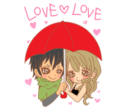 Girls Couple in Love 2 sticker #7333196