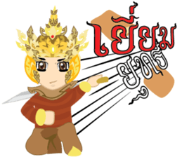 Lai Kanok Cartoon thai V.2 sticker #7333492