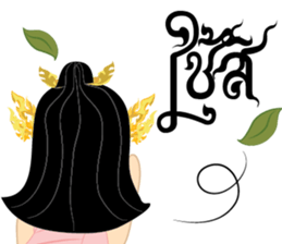 Lai Kanok Cartoon thai V.2 sticker #7333522